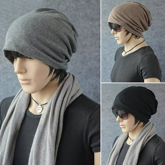 Women Men Fashion Winter Warm Crochet Knit Scarf Hip-Hop Cap Beanie Hat