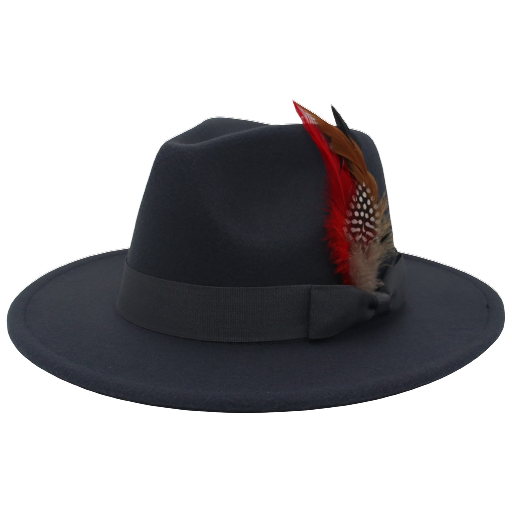 Crushable Panama Hat Vintage Elegant Fedora Hat For Women 
