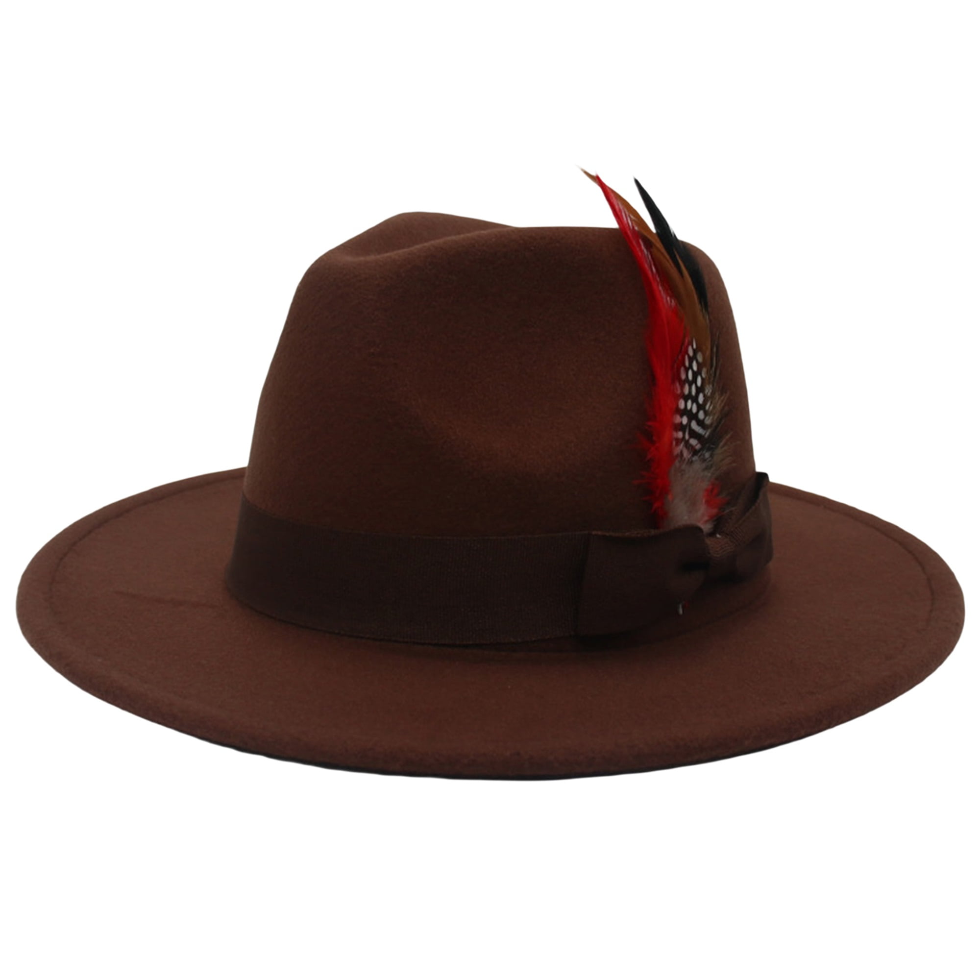 Elegant Brown Women\'s Hat with Feather Detail Shop Ready-to-Wear Kentucky Derby Hats & Fascinators – The  main image 2