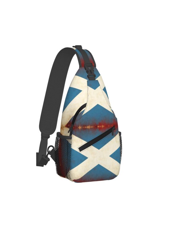 Women Men Flag Of Scotland Sling Backpack Casual Shoulder Sling Bag Gym Travel Hiking Daypack