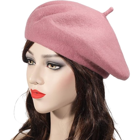 Women Men French Beret Hat Solid Artist Hat Wool Adult Beret Spring Winter Warm Beanie Cap Fashion Ladies