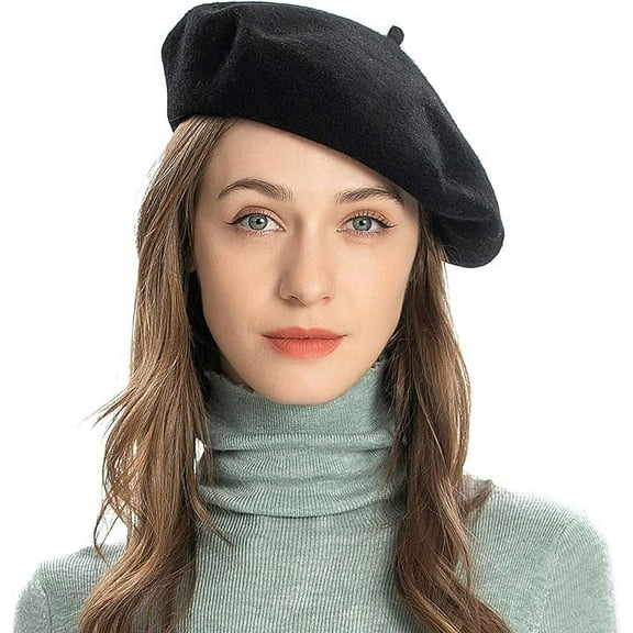Women Men French Beret Hat Solid Artist Hat Wool Adult Beret Spring Winter Warm Beanie Cap Fashion Ladies