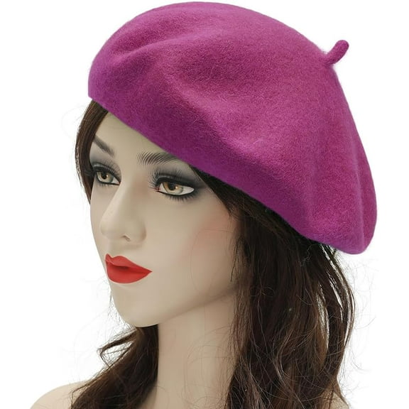 Women Men French Beret Hat Solid Artist Hat Wool Adult Beret Spring Winter Warm Beanie Cap Fashion Ladies