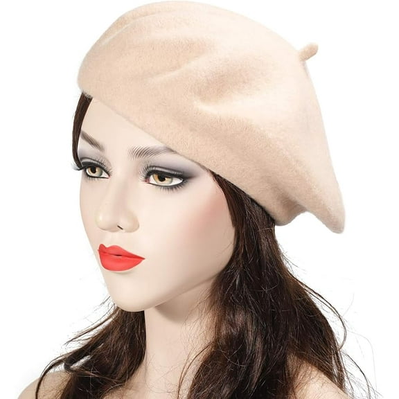 Women Men French Beret Hat Solid Artist Hat Wool Adult Beret Spring Winter Warm Beanie Cap Fashion Ladies