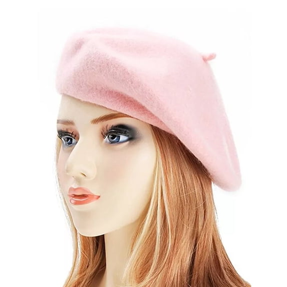 Women Men French Beret Hat Solid Artist Hat Wool Adult Beret Spring Winter Warm Beanie Cap Fashion Ladies