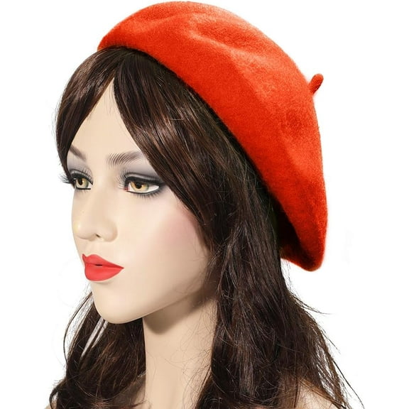 Women Men French Beret Hat Solid Artist Hat Wool Adult Beret Spring Winter Warm Beanie Cap Fashion Ladies