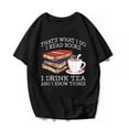 thumbnail image 1 of Women Men Funny Teacher Reading Book T-Shirt Teacher Life Reader Graphics Casual Short Sleeve Shirts Summer Tops Gift Tee Black 3X-Large, 1 of 3