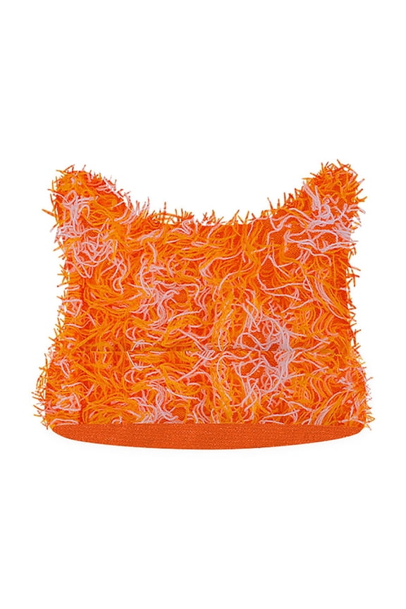 Women Men Girls Boys Cute Ear Knit Cable Rib Hat Cap Beanie Yellow