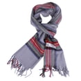 thumbnail image 1 of Women Men Gray Tartan Plaid Scarves Classic Warm Soft Scarf with Fringes, 1 of 2