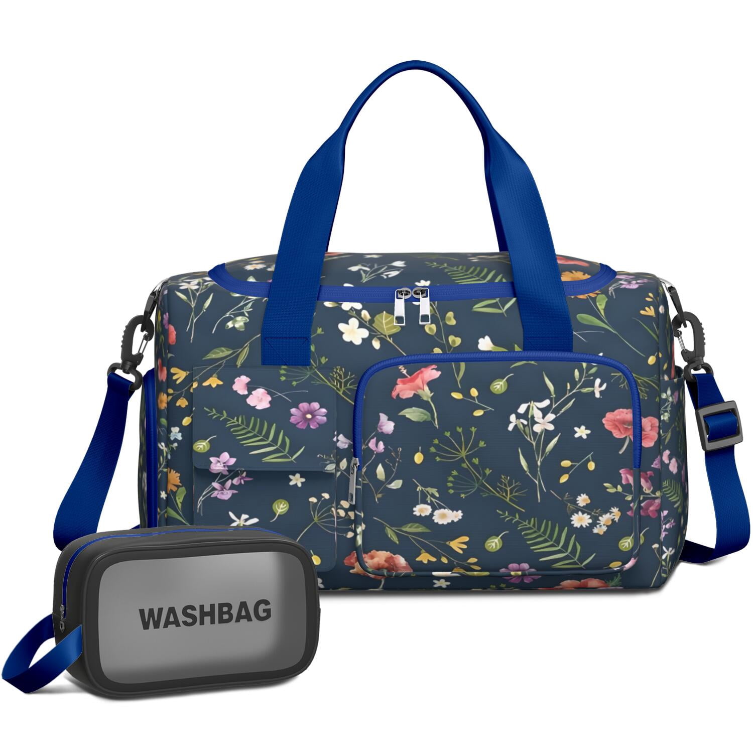 Women Men Gym Bag,Pioneer Flower Floral Print Pattern Small Duffle Bag ...