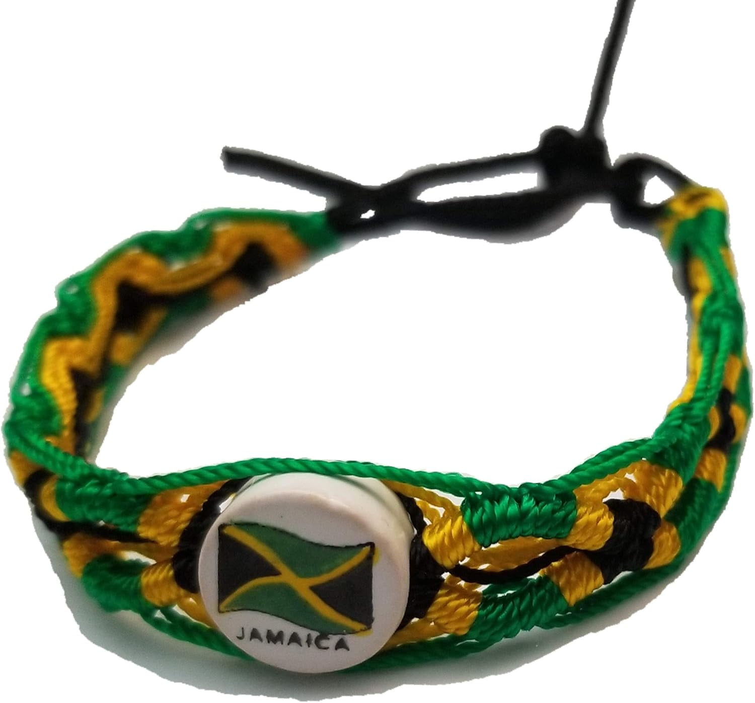 Women Men HandKnitting Jamaica Flag String Bracelets Decor Jamaican