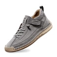 thumbnail image 1 of Women Men Handmade Leather Comfortable Orthopedic Sneakers Outdoor Waterproof Non- on Shoes Soft Lightweight Loafers Barefoot Boots for Hiking, Walking & Driving, 1 of 9