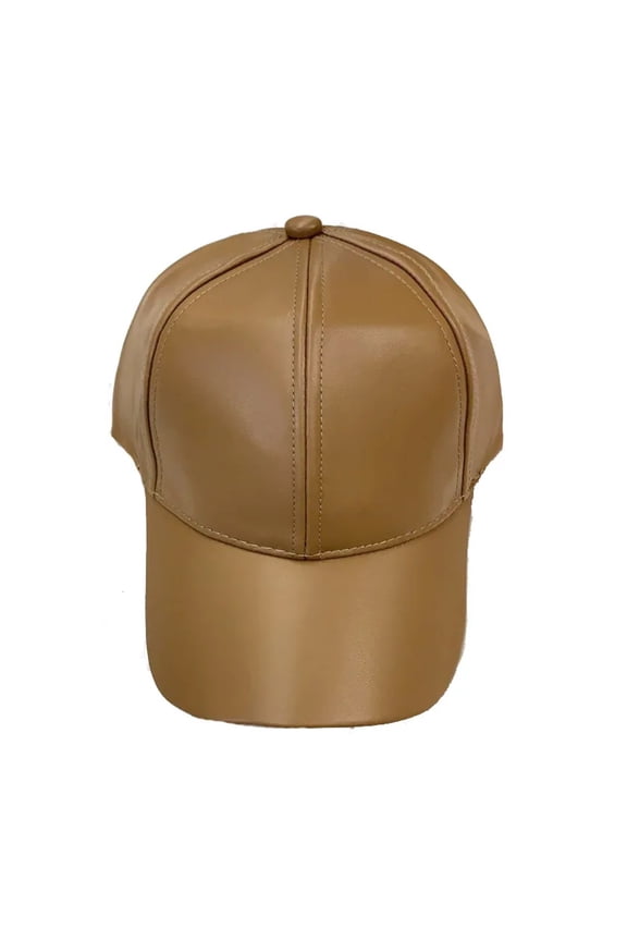Women Men Hat PU Leather Baseball Cap Visor Light Board Solid Men Hip Hop Cap Outdoor Sun Hat Adjustable Sports Caps ,Fashion Design