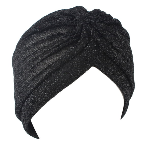 Women Men Hat Shiny Beanie Middle East Area Traditional Layered Solid Color Thick Vintage Unisex Windproof Hair Protection Adult Cap