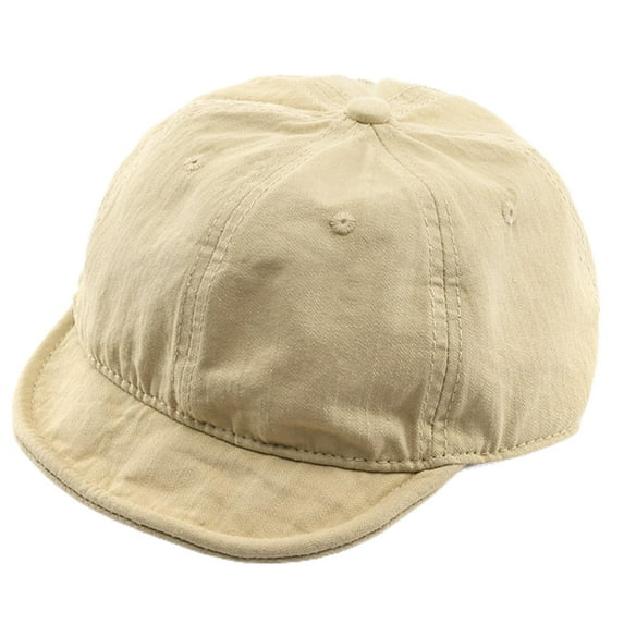 Women Men Hat Short Brim Vintage Adjustable Low Profile Ponytail Hole Sunscreen Solid Color Washable Summer Baseball Hat Clothes Accessory