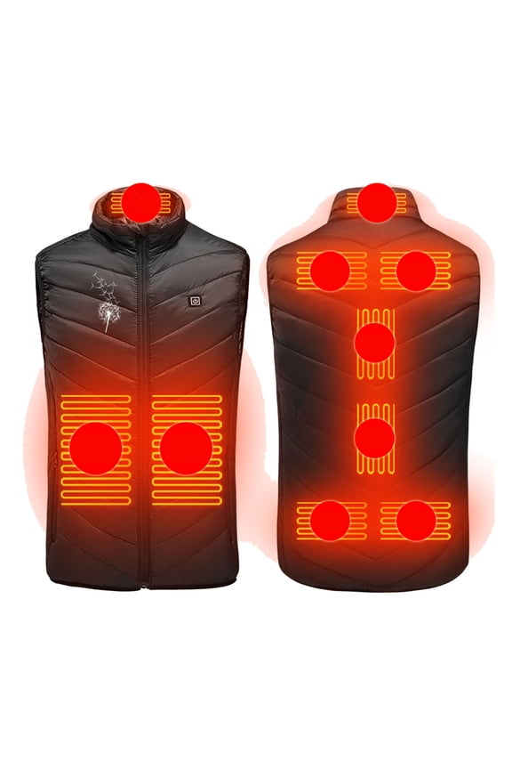 Women Men Heated Vest USB Electric Heated Vest Jacket Winter Warm Down Vest for Outdoor Motorcycle Camping Fishing Skiing