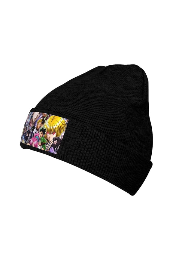 Women Men Hunter X Hunte Beanies Graphic Knitted Hat Women Winter Soft Warm Cap