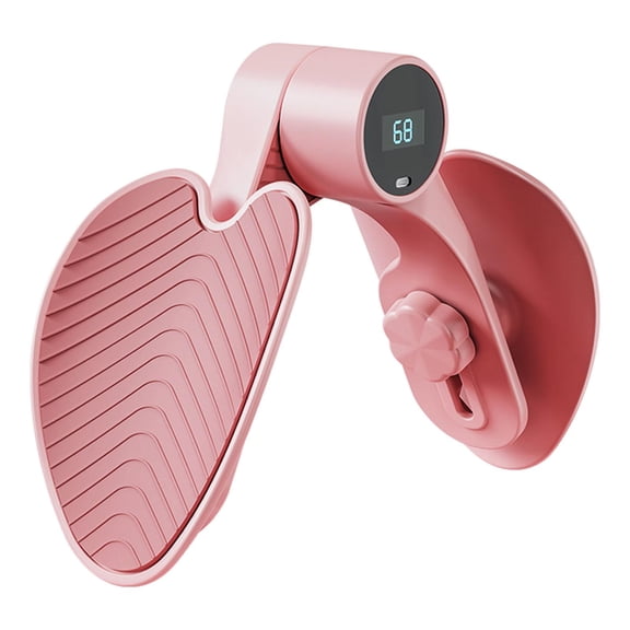 Women Men Inner Thigh Exerciser Lightweight Strengthener LCD Display Inner Thigh Pink
