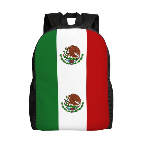 Women Men Mexico Flag Backpack Lightweight Rucksack Casual Daypack For Laptop Trave