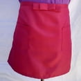 thumbnail image 1 of Women Men New Kitchen Antifouling 2 Pocket Apron Short Half Waist Apron Half Apron Waist Aprons Work Apron BURGUNDY, 1 of 8