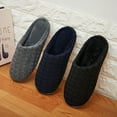 thumbnail image 1 of Women/Men Non-slip Warm Plush Slippers Soft Bottom Cotton Indoor Home Slippers, 1 of 8