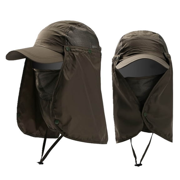 Women & Men Outdoor Sun Hat Fishing Hiking Caps With Face Neck Cover UPF 50  Outdoor Sportswear Accessories