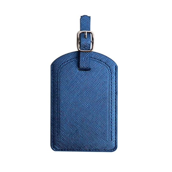 Women Men PU Leather Luggage Tag Suitcase Identifier Label Boarding Bag Tag Name Address Holder Travel Accessories