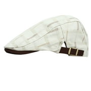Women Men Plaid Embroidery Hat Simple Peaked Cap Washed Breathable Forward Cap Mad Hat Men Warm Head Gear Men