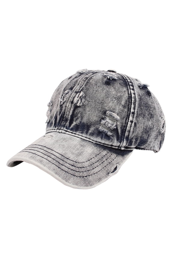 Women Men Ripped Denim Distressed Hip Hop Trucker Sun Baseball Cap