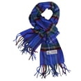 thumbnail image 1 of TZ Promise Women's Soft Tartan Plaid Hat, Scarf, Royal Blue, 1 of 1