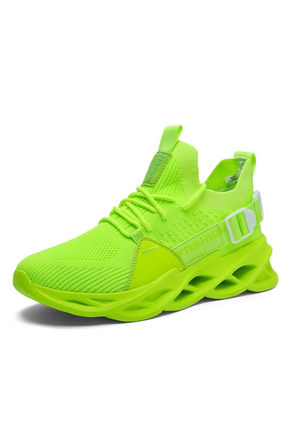 Women Men Running Shoes Breathable Non Slip Mesh Sneakers, Hollow Outsole Athletic Shoes Blade Type Fashion Sneakers Sport Workout Gym