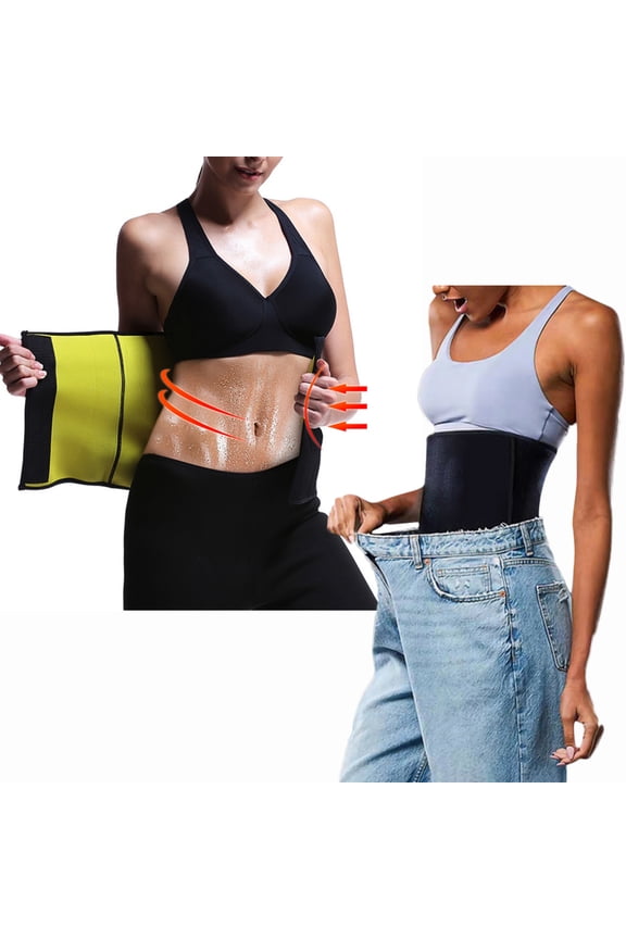 Women/Men Sauna Waist Trainer Corset Sweat Belt for Weight Loss Compression Trimmer Workout Fitness