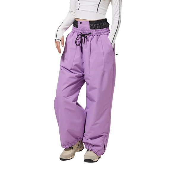 Women Men Ski Pants Snowboard Pants Super Baggy Snowboarding Loose Snow Sport Insulation Waterproof Windproof