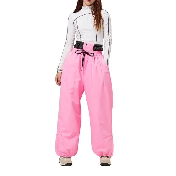 Women Men Ski Pants Snowboard Pants Super Baggy Snowboarding Loose Snow Sport Insulation Waterproof Windproof