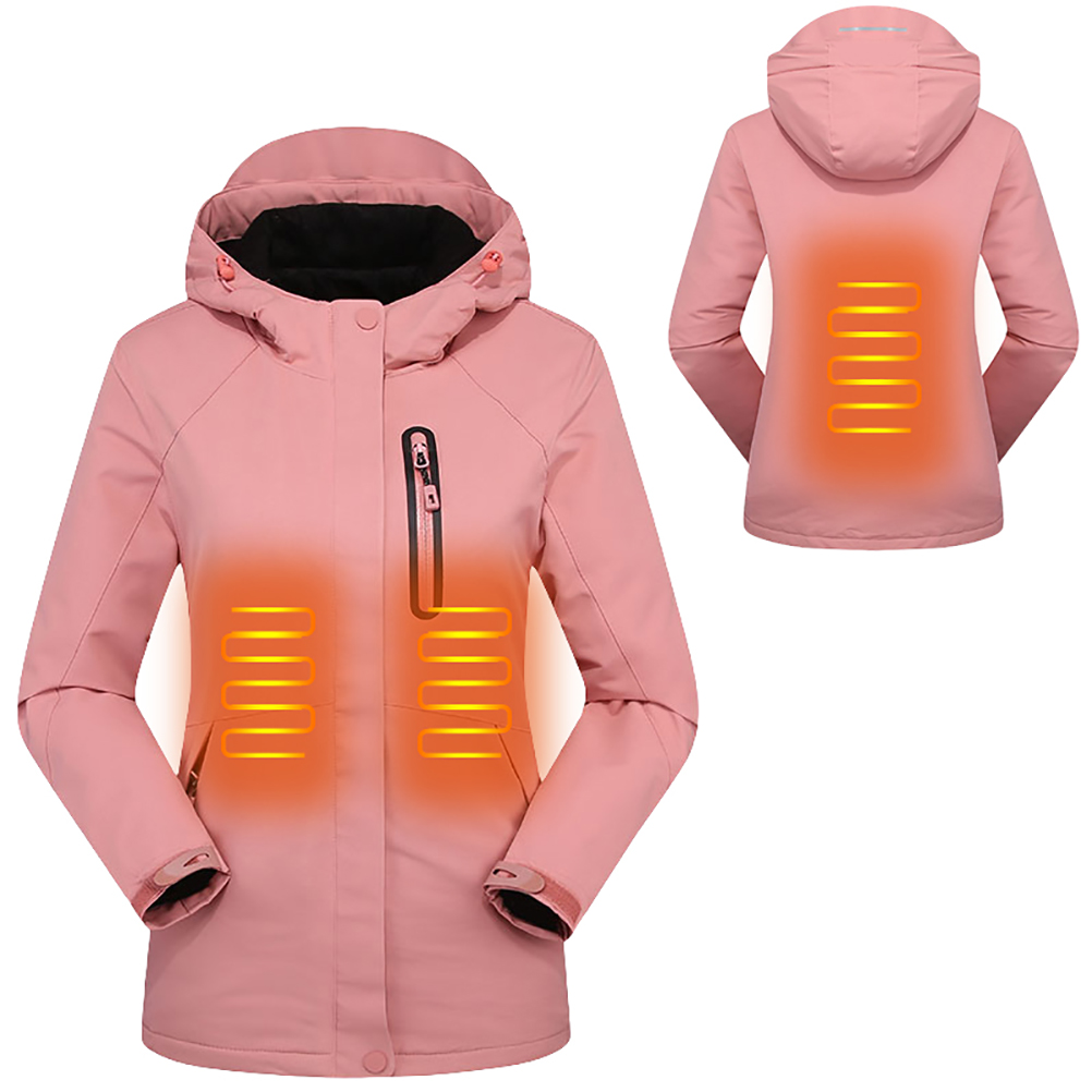 Women Men Slim Fit Heated Jacket Winter Warm Waterproof Heating Jacket ...