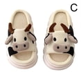 thumbnail image 1 of Women Men Soft Warm Indoor Slippers Cute frog Cartoon Anti-slip Shoes L0W4.AU, 1 of 6