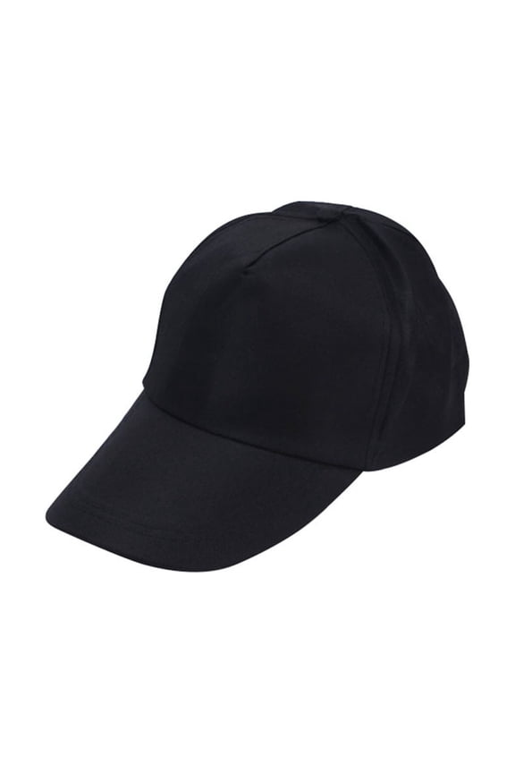 Women Men Solid Color Polyester Baseball Cap Fashion Adjustable Hat for Daily Casual And Outdoor Wear Black One Size 1 Hat