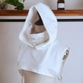 thumbnail image 1 of Women&Men Solid Hooded Collar Detachable Blouse With False Collar Half Elastic Waist Shirt Collar Tuxedo Sweater Women Turtleneck Dickey Cut up Pans N Button Shirts Women Colla Top Layering Womens, 1 of 8