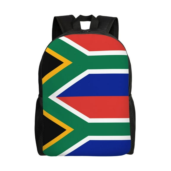 Women Men South African Flag Backpack Lightweight Rucksack Casual Daypack For Laptop Trave