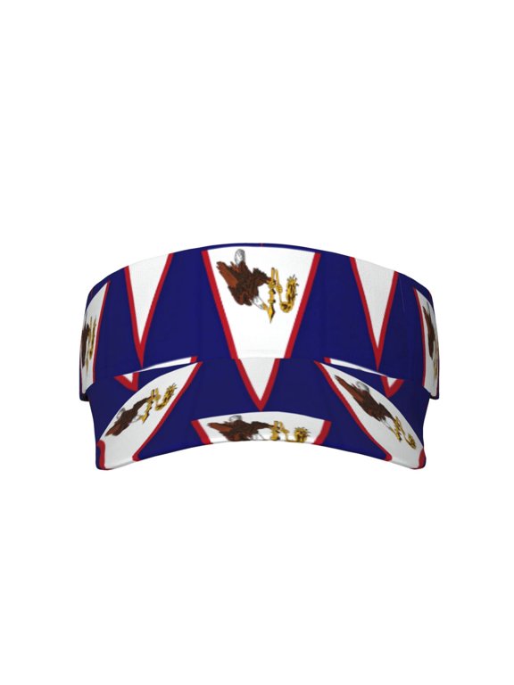 Women Men Sports Beach Visor Hat America Samoa Flag Protection Sun Cap