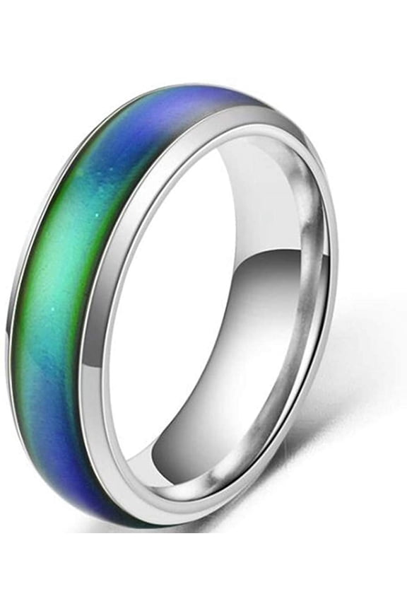Women Men Temperature Emotion Feeling Color Changing Mood Ring Jewelry Wedding Band Best Gifts for Love with Valentine's Day Professional Design