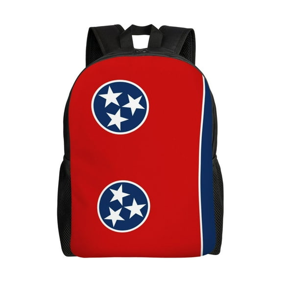 Women Men Tennessee Flag Backpack Lightweight Rucksack Casual Daypack For Laptop Trave