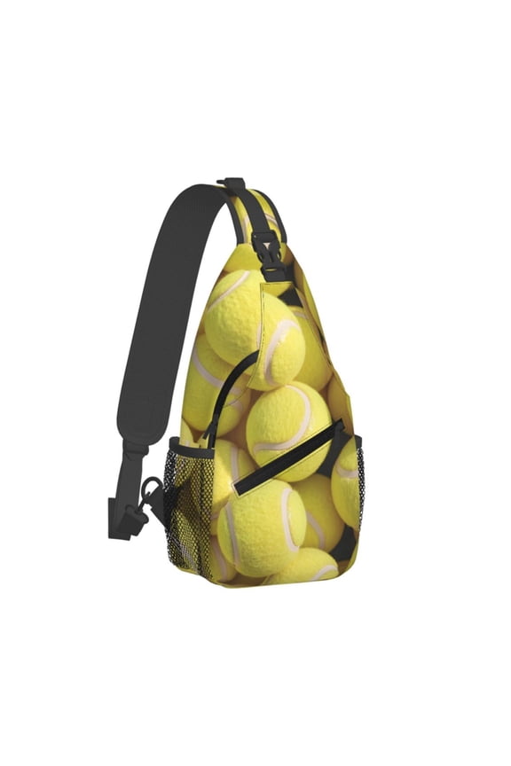 Women Men Tennis Balls Crossbody Sling Bag Casual Chest Bakpack