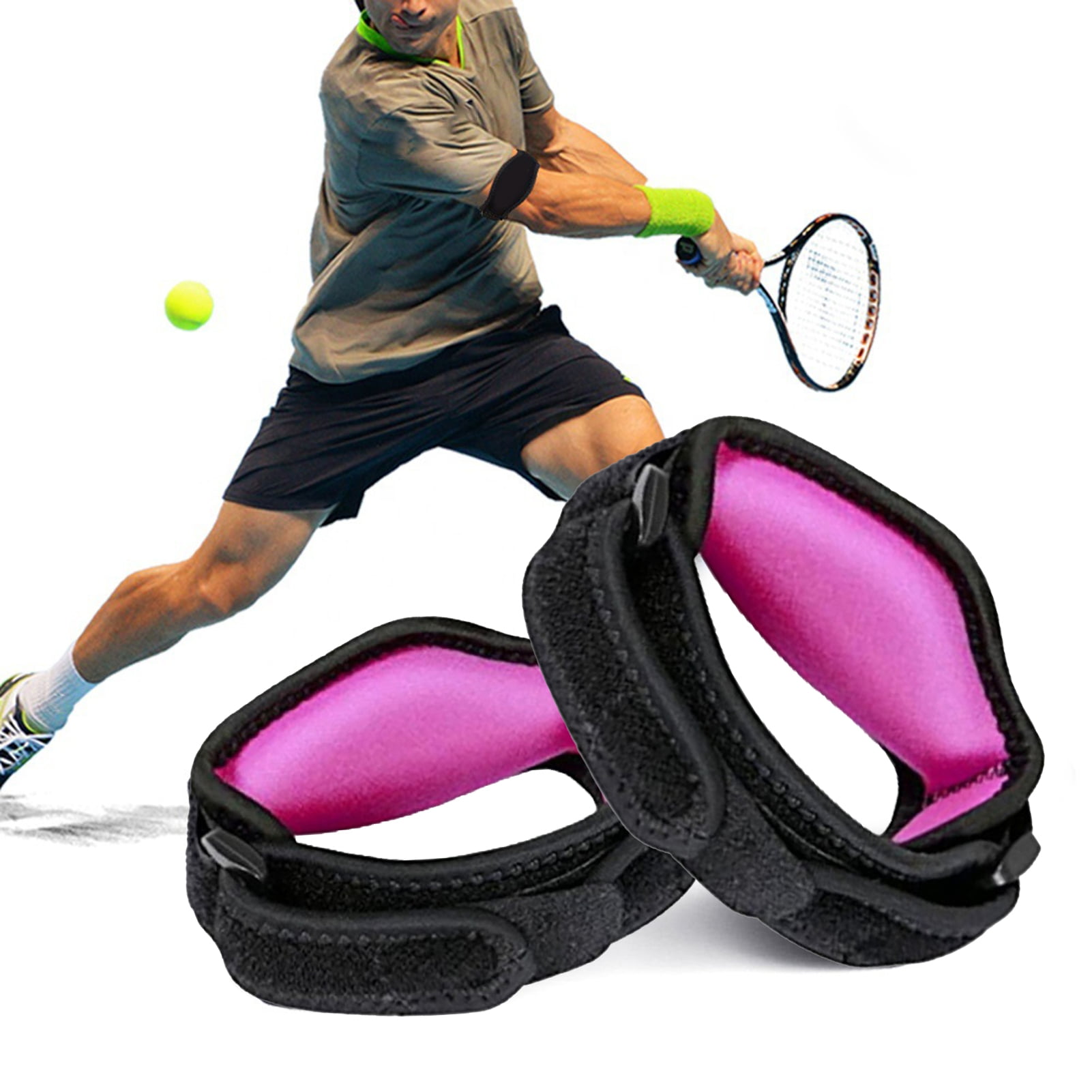 Women Men Tennis Elbow Brace Elbow Strap with Sponge Liner Pad