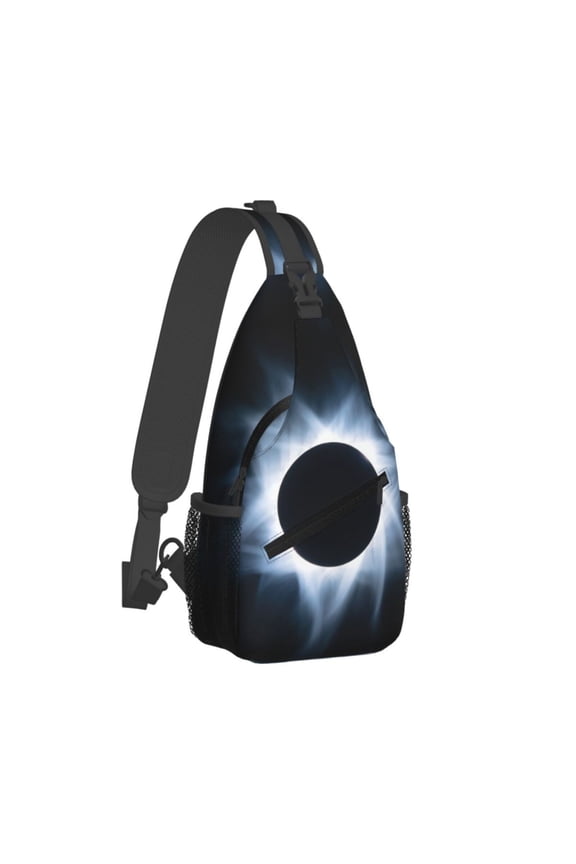 Women Men Total-Solar-Eclipses Crossbody Sling Bag Casual Chest Bakpack
