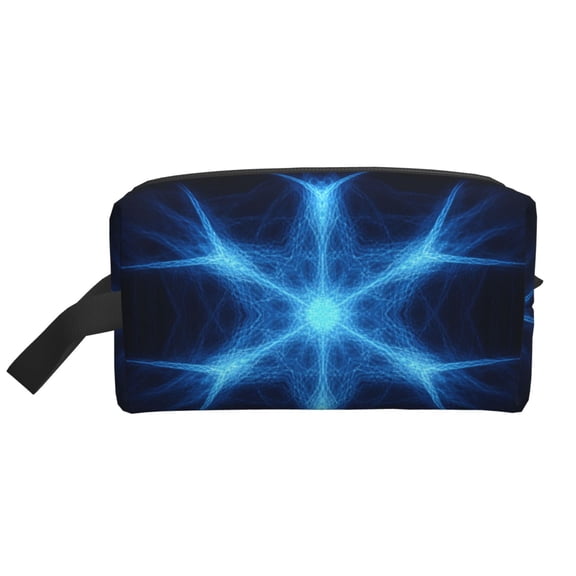 Women Men Travel Toiletry Bag Sacred Geometry Patterns Cosmetic Makeup Bag Water Resistant Hanging Wash Bag