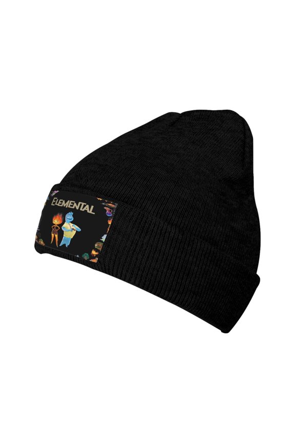 Women Men Water Fire Element-a Beanies Graphic Knitted Hat Women Winter Soft Warm Cap