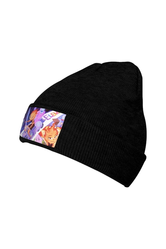 Women Men Water Fire Element-a Beanies Graphic Knitted Hat Women Winter Soft Warm Cap