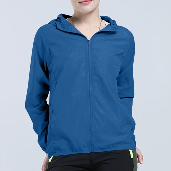 Women Men Windproof Jacket Outdoor Sports Dry Windbreaker Coat Tops Lightweight Long Sleeve Anoraks for Hiking Running