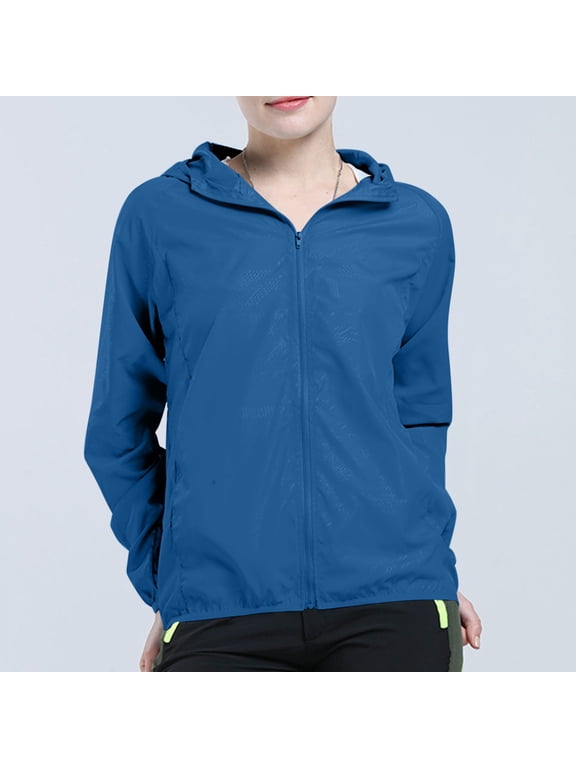 Women Men Windproof Jacket Outdoor Sports Dry Windbreaker Coat Tops Lightweight Long Sleeve Anoraks for Hiking Running
